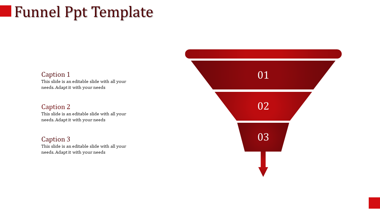 Funnel Ppt Template-Funnel Ppt Template-3-Red